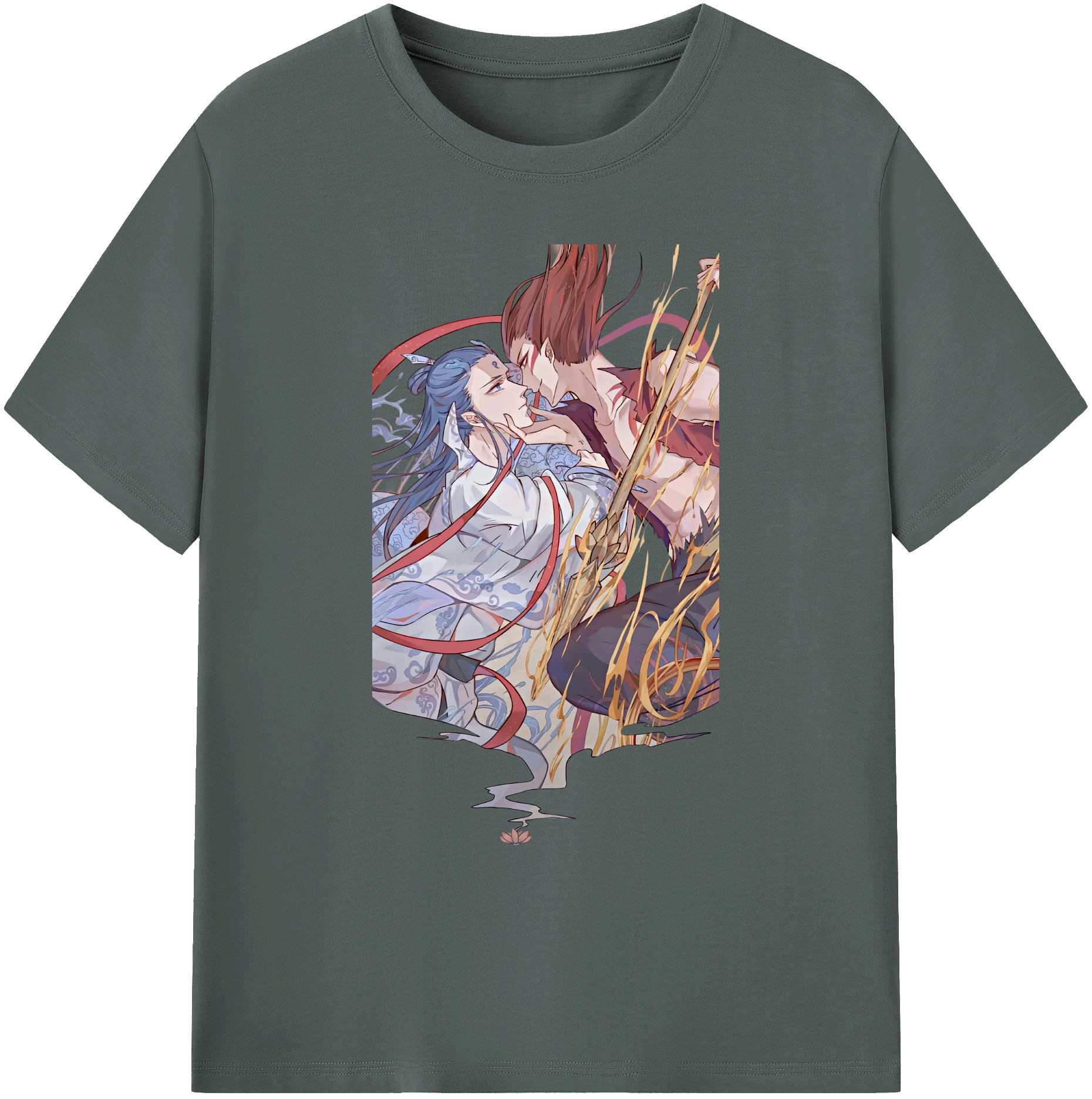（画像用） Ne Zha 2 ナタ 魔童の大暴れ 綿100％ メンズ半袖Tシャツ｜肌触りやわらか＆通気性